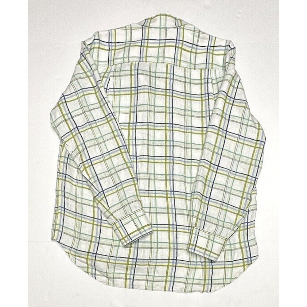 Tommy Bahama Relax Mens Size XL Long Sleeve Button-Up Striped Linen Shirt